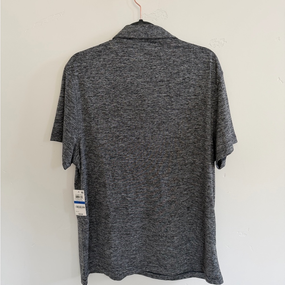 Alfani Gray Heather Short-Sleeve Polo Size XL NWT - Picture 3 of 5